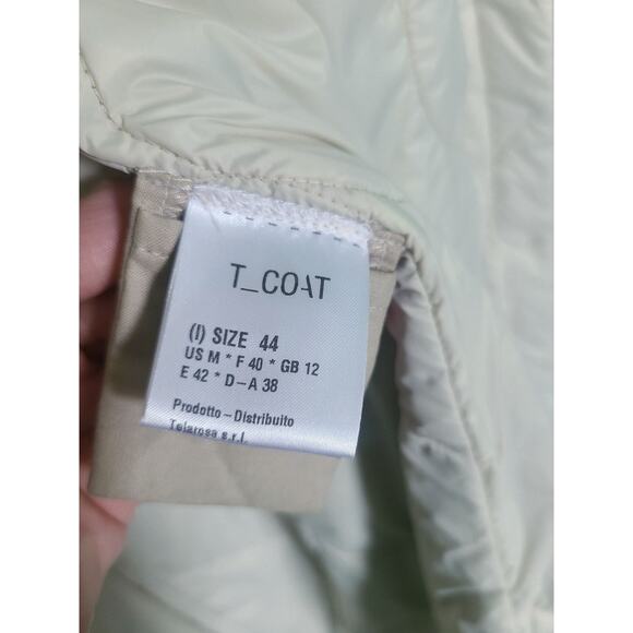 T_COAT Water Resistant Quilted Coat in Neutrals Size 44 US Medium - Picture 8 of 14